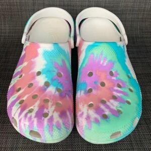 Tie dye pattern set sandals